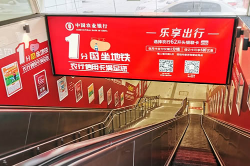 北京王府井,户外广告